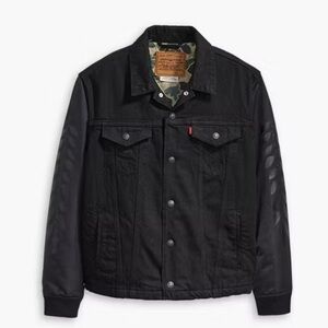 Black Levi’s Men’s Denim Premium Jacket Fresh Leaves Justin Timberlake Collab